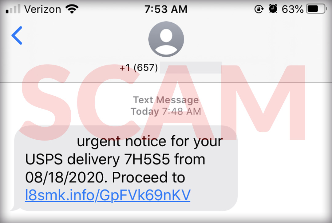 USPS Text Message Scam (2021) Scam Detector